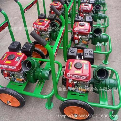 手推汽油柴油自吸泵汽油框架4寸抽水机家用小型浇地抽水机