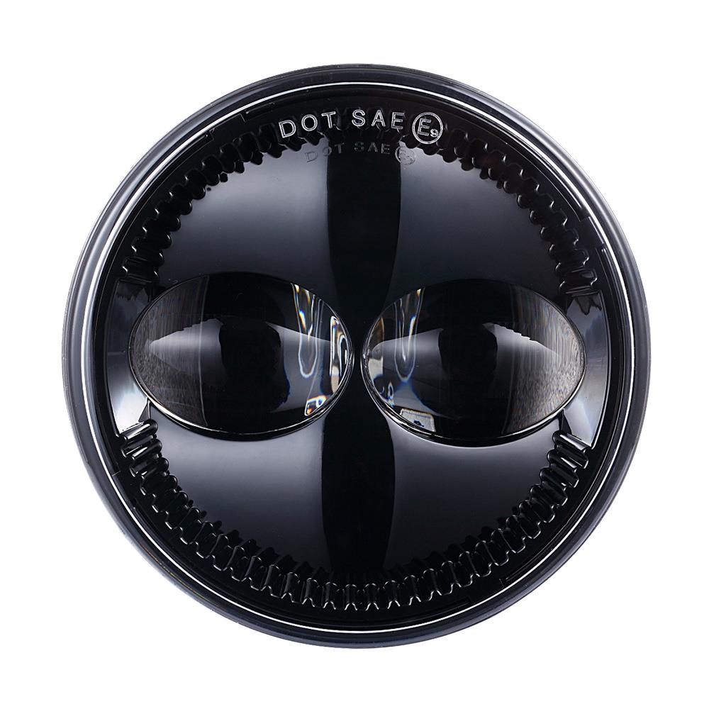 新款适用福特F150雾灯LED前杠雾灯圆形改装防雾灯