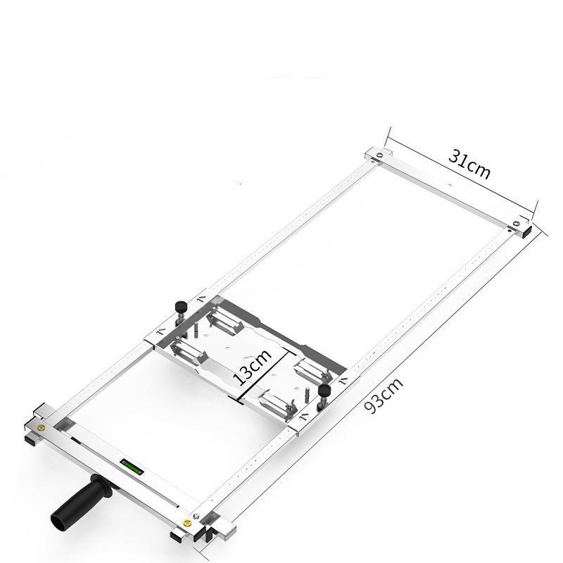切割机裁板4寸云石机手提电园锯底板木工板改装带刻度定位架工具