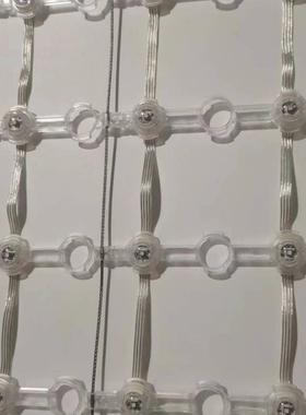 2公分断点续传点光源彩屏透明壳led网格屏广场亮化P100led彩屏