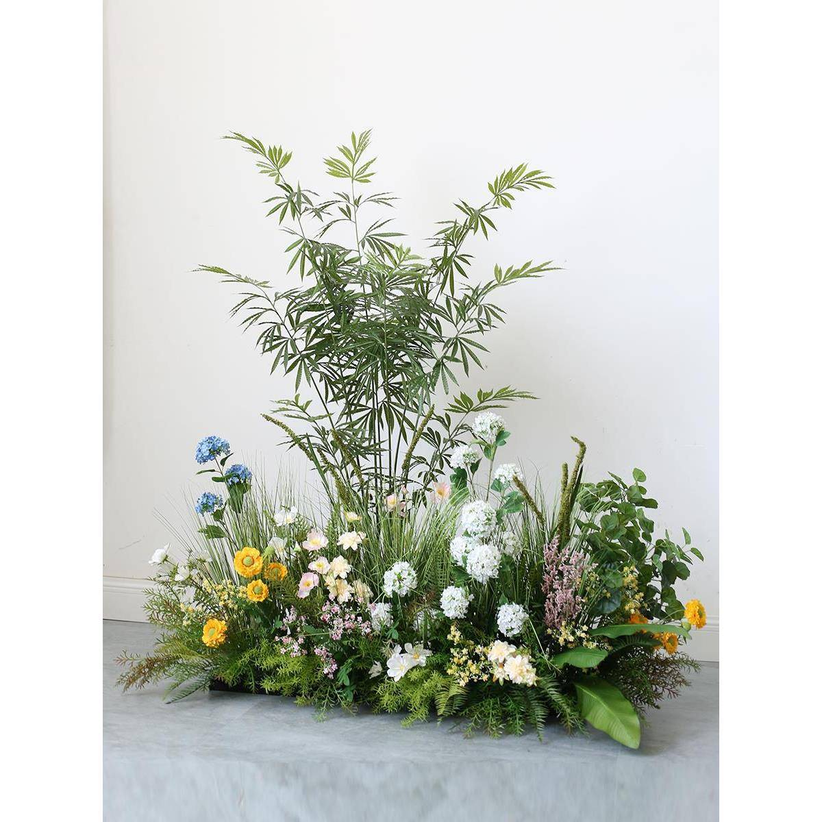 仿真花艺植物造景芦苇草丛园景服装橱窗办公室落地花丛摆件仿生景