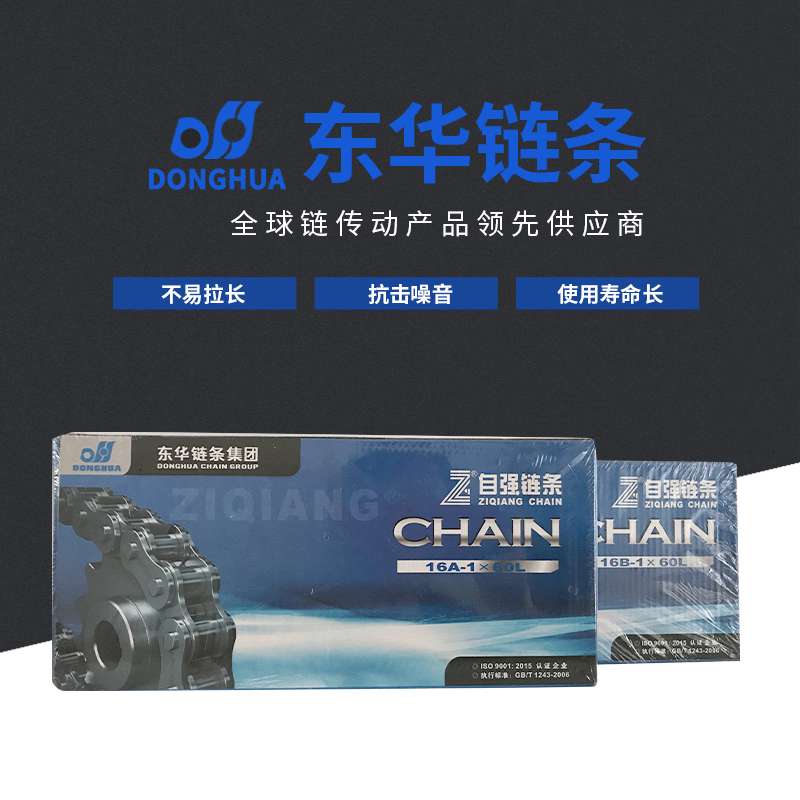 现货东华自强传动链条 短节距滚子链条 16B-2-60L双排链条