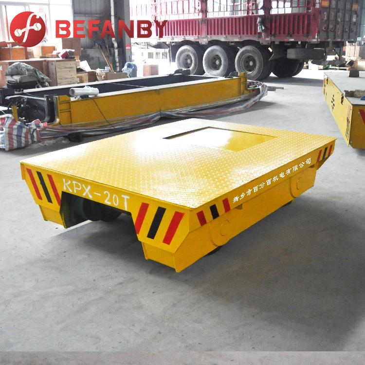 供应台面耐火装可转弯轨道平板车环形封闭线运行电动轨道平车