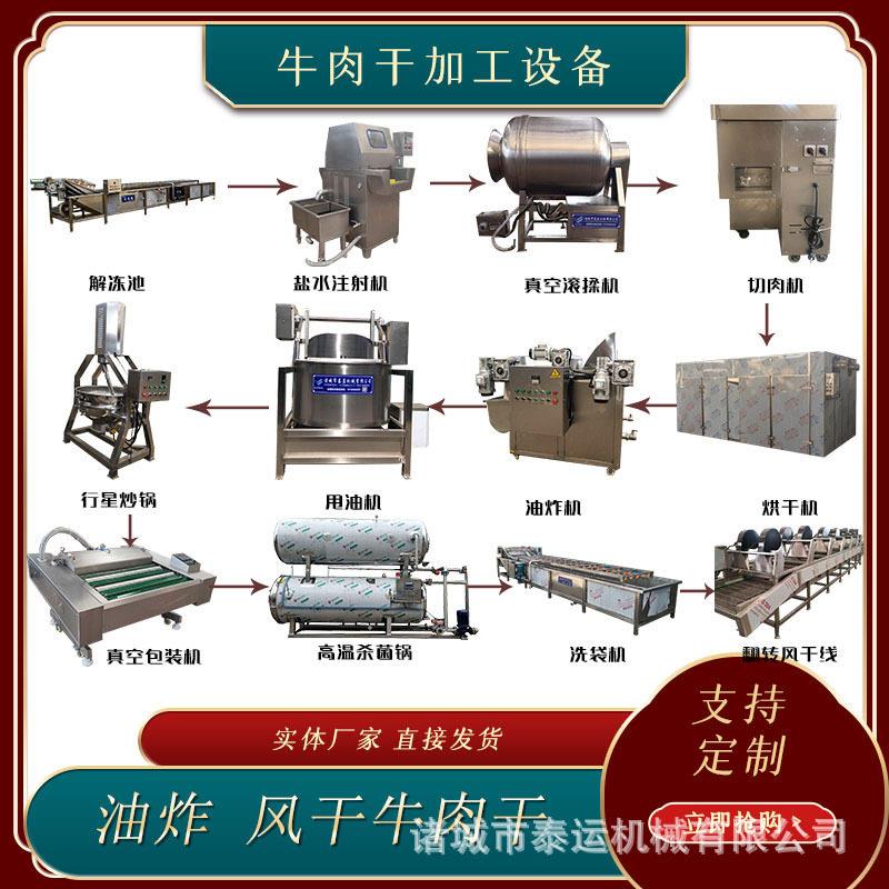 风干牛肉干生产线牛肉干加工设备全套做牛肉干的机器设备