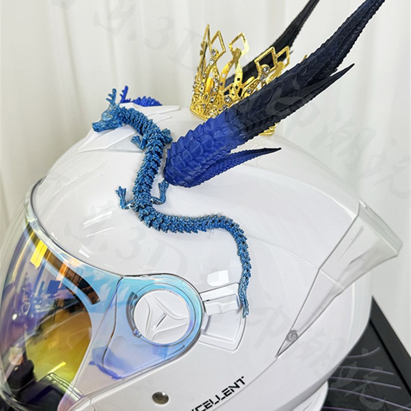 炫酷头盔角犄角头盔配件装饰品摩托车改装超酷头盔装饰恶魔角