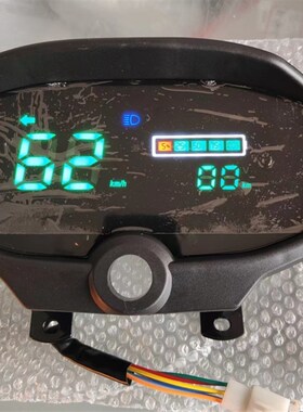 电动三轮车仪表盘48v60v72V通用电量表速度表 载重王液晶仪表总成