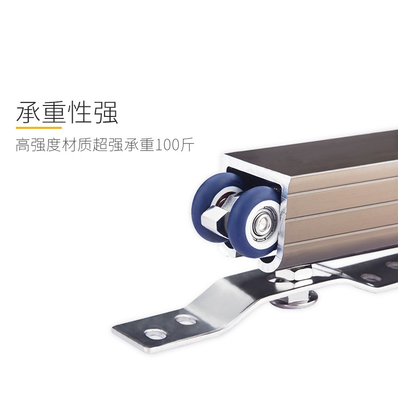 静音玻璃门吊上轮折叠门轨道x吊轮吊轨滑轮移门滑轮推拉门配件木