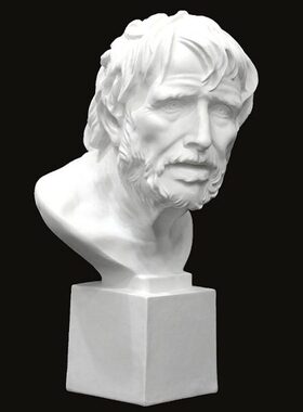 欧式人物海盗摆件塞内卡仿石膏像胸像树脂模型家居装饰品素描教具