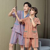 民族风汗蒸服男女款 洗浴情侣汤泉客人足疗按摩家居服睡衣 高档大码