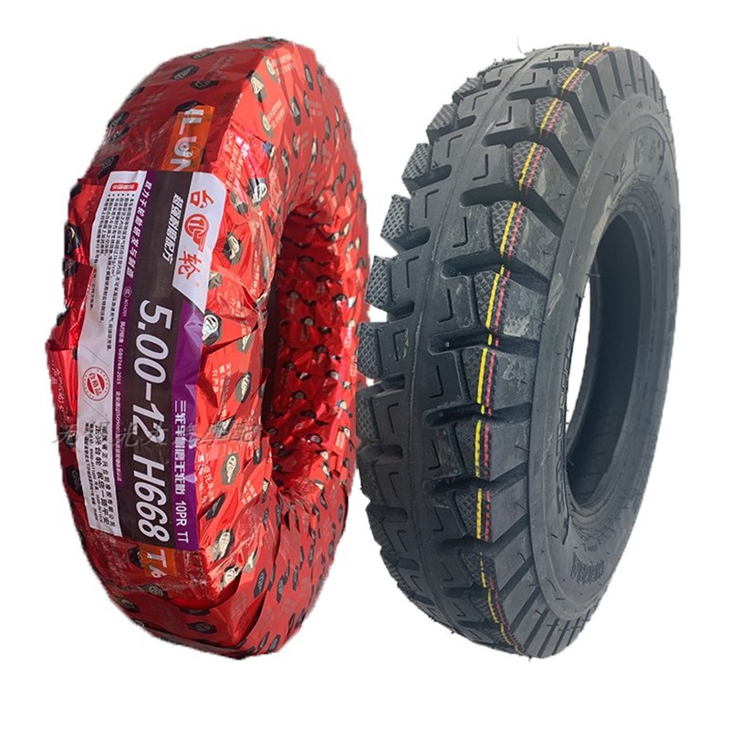 正兴台轮轮胎400/500-12 加厚型10层级农用三轮车摩托车内胎外胎