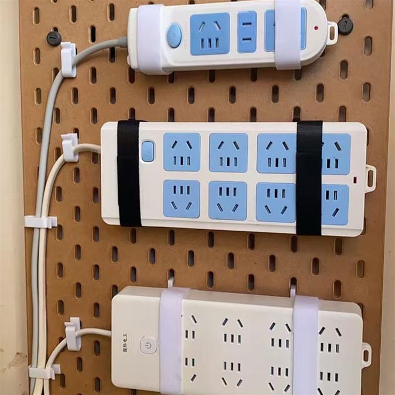 宜家洞洞板通用插线板插排固定支架配件SKADIS斯考迪斯3D打印件