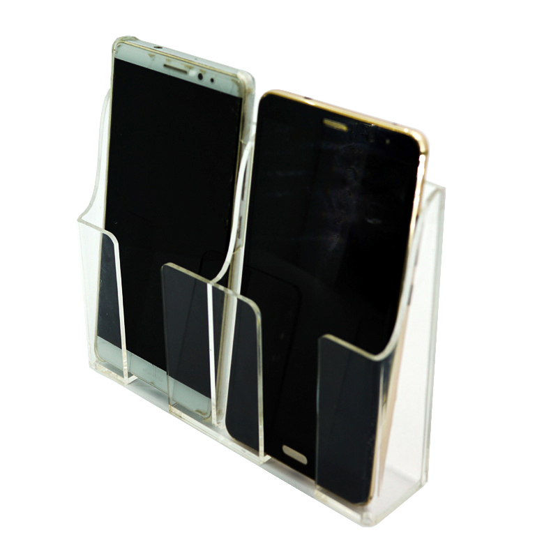 亚克力手机收纳盒免打孔挂墙盒遥控器整理盒透明置物架无痕挂壁盒