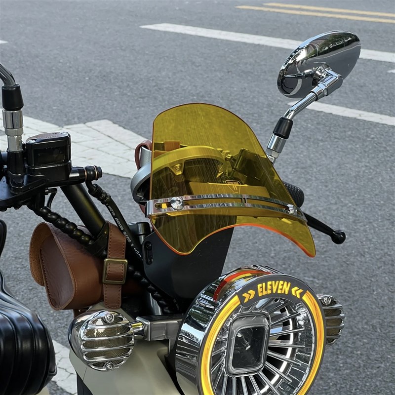 小牛新款UQI+ U+B U+A U1D U2改装复古前挡风板亚克力仪表风挡板