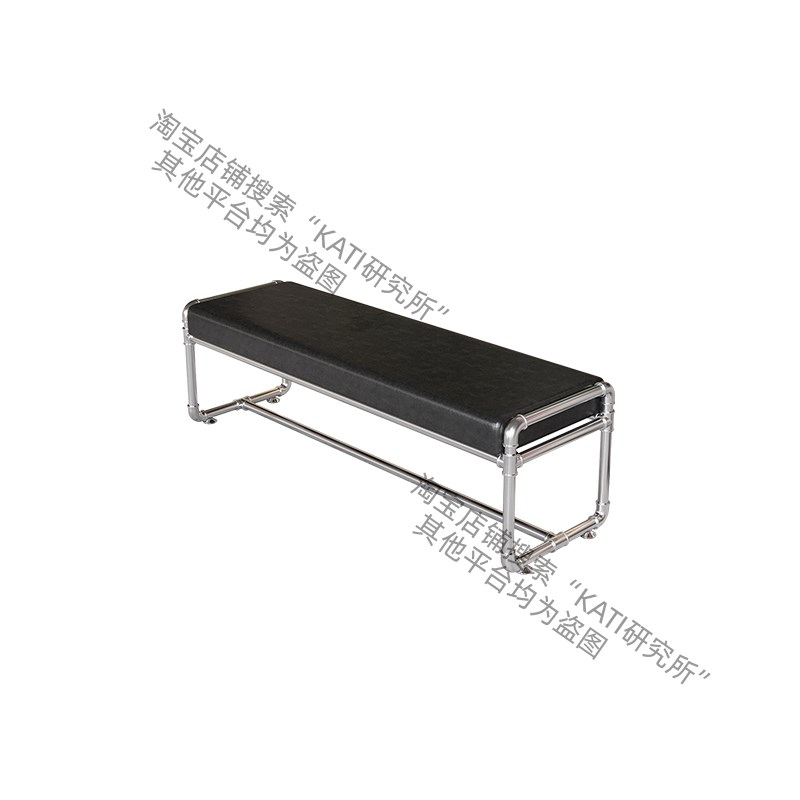 工业风创意水管换穿鞋凳网红奶茶店健身房服装店体育馆长条休息凳