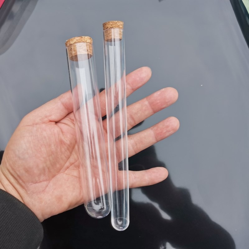 塑料试管 硬质试管 透明试管密封 放免样品管带盖 实验室用品工具