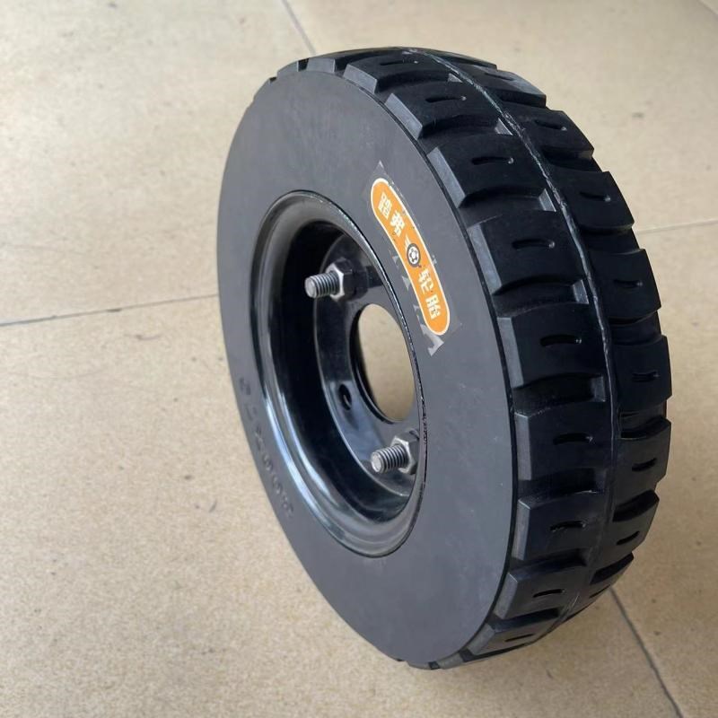 电动车仓储车扫地机器人实心轮胎400-6300x75250x75运输车前轮宽