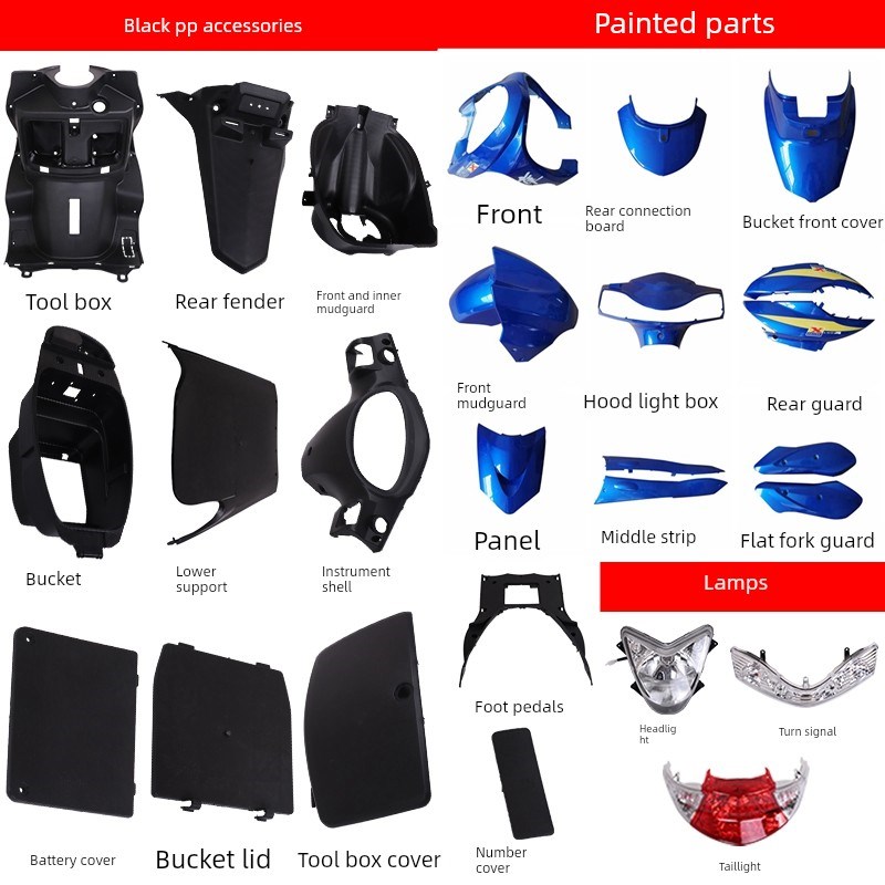 迅鹰外壳尚领摩托车电动车改装配件奥通佳鹰大环聚英爱玛雅迪绿源