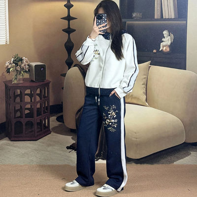 春夏显瘦收腰短袖运动套装女小个子气质休闲小众设计感t恤两件套