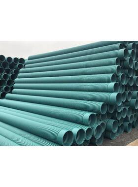 MPVE双壁波纹管中空壁缠绕钢带增强市政排污排水管道地埋双层