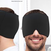 面罩 适用头部理疗眼 新款 冰敷头罩缓解偏头痛压力可拉伸凝胶头罩