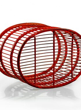 家居酒店宾馆 纳百川民间工艺 毛巾筐 竹编蛋形储物篮 收纳筐A-03