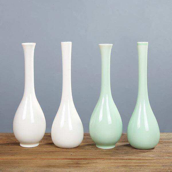 观音菩萨净水瓶观音竹花瓶供佛观音瓶玉净瓶腊梅插花瓶小禅意