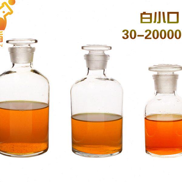 华鸥透明具玻璃塞细口小口试剂瓶30/60/125/250/500/1000/2500ml
