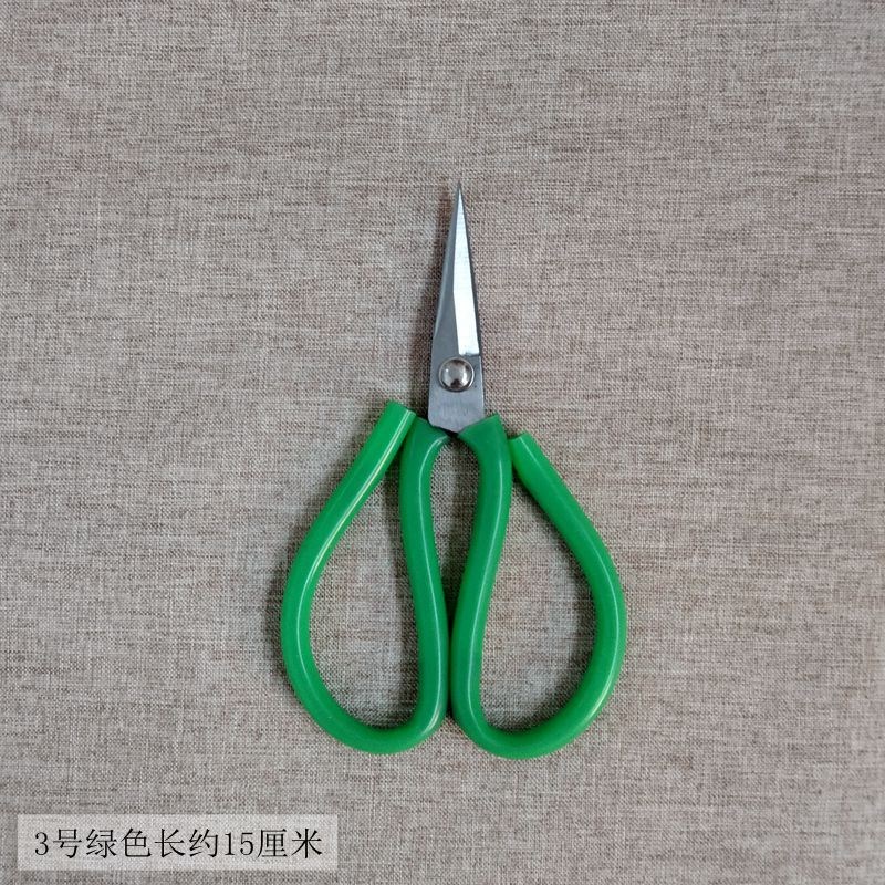 剪纸专用剪刀 无味胶管 窗v花工具剪子 大手柄短刀尖 高碳钢吃厚