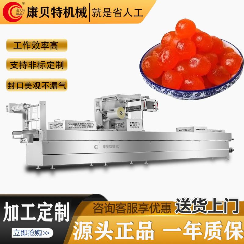 全自动DRZ-420连续拉伸膜真空包装机食品真空封口机阿胶糕包装机