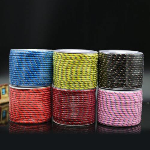 5mm户外彩色反光帐篷绳天幕帐篷反光拉绳野营防风绳