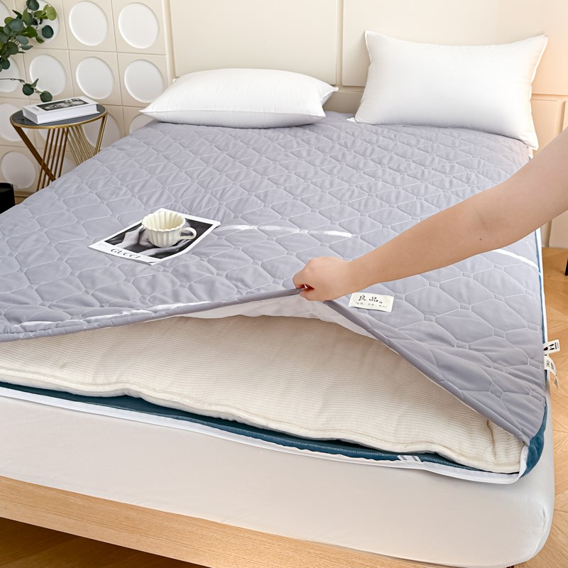 可机洗全棉A类棉花床垫软垫加厚铺底学生宿舍P单人褥子铺底可拆卸