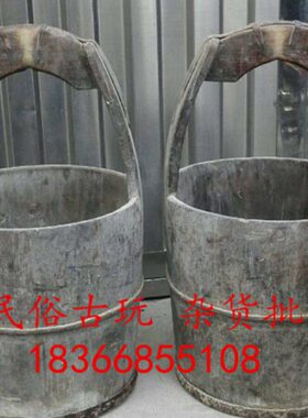 怀旧民俗老物件 民国老旧木桶老水桶农家院酒店装饰摆件 影视道具
