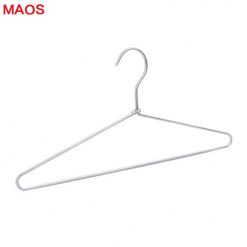 MAOS三角铝衣架出口型金属晾晒干湿两用衣服衣架子良品太空铝衣撑