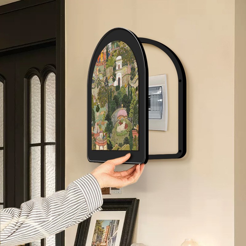 斋普尔花园复古电表箱遮挡挂画电闸开关箱空开箱配电箱遮丑装饰画