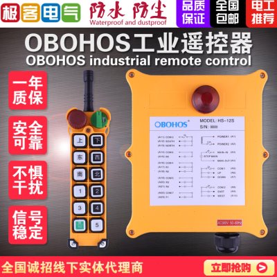 工业无线遥控器航车龙门吊塔吊配电箱起重机磁力吊天车HS-12S遥控