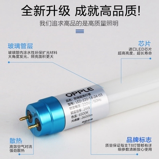 led灯管t818W20W30w50W超亮1.2米日光灯t5节能灯光管长条灯暖光灯