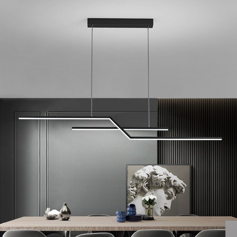 黑白灰餐厅吊灯20l22年新款创意餐桌造型吧台现代简约极简饭厅灯