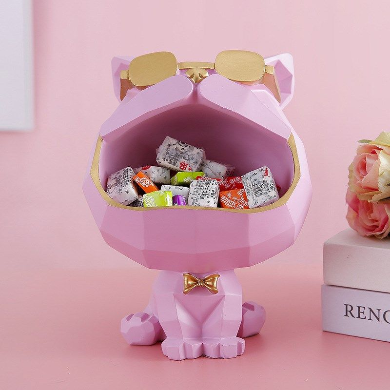 创意进门入户玄关法斗犬钥匙x收纳摆件客厅电视柜家居装饰品摆设,特色手工艺,其他特色工艺品,淘宝优惠券,粉丝福利购,淘宝优惠卷