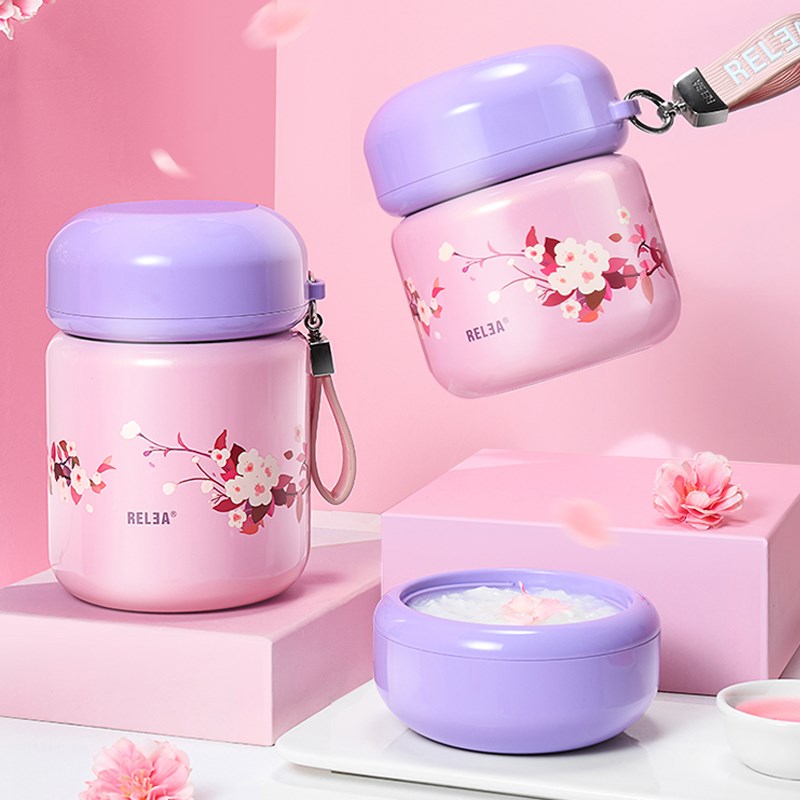 物生物焖a烧杯女保温饭盒超长保温上班族便携闷烧壶罐小学生便当