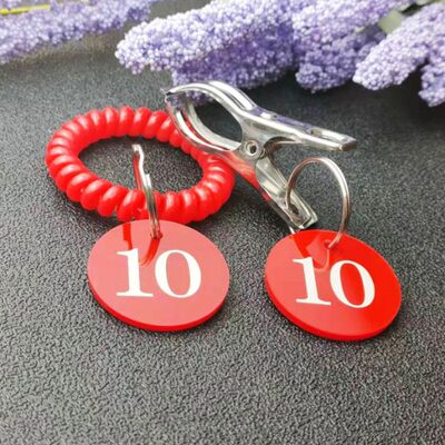 手牌寄存麻辣烫数字号码牌餐夹子牌队记钥匙等排号号取编洗浴号牌