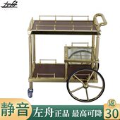 点心餐台欧式 宴会手推车酒水配移动4s店酒店餐车茶水不锈钢酒架小