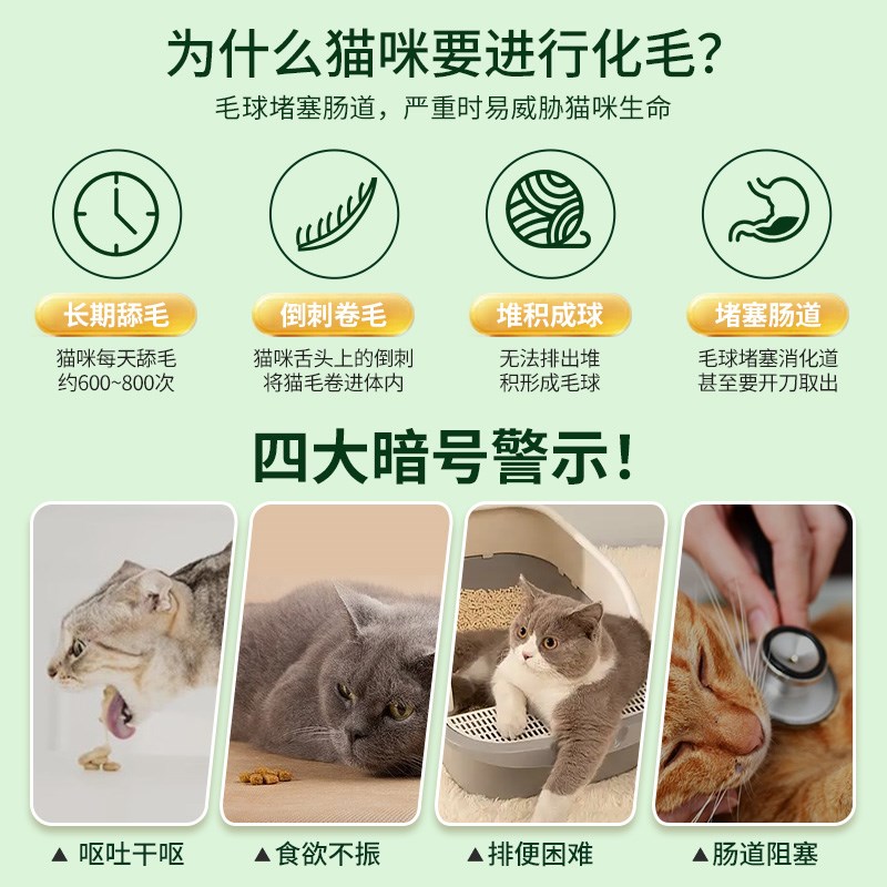 遇见小宠幼猫咪草化毛球片猫草片大麦苗燕麦苗猫薄荷祛除非化毛膏
