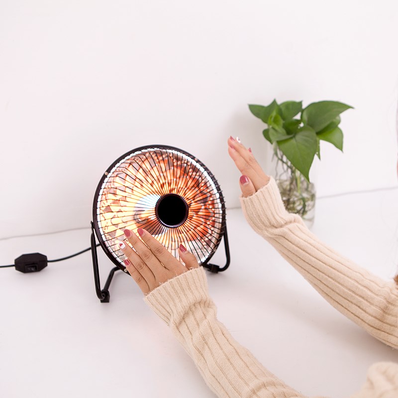 4寸6寸8寸迷你便携桌面小太阳取暖器台式电暖器家用办公室电热扇