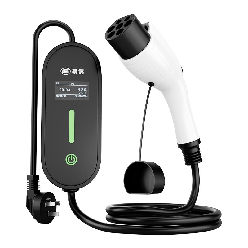 【快充】瑞驰EC75便携式充电枪器7kw16A随车充免接地户外家用