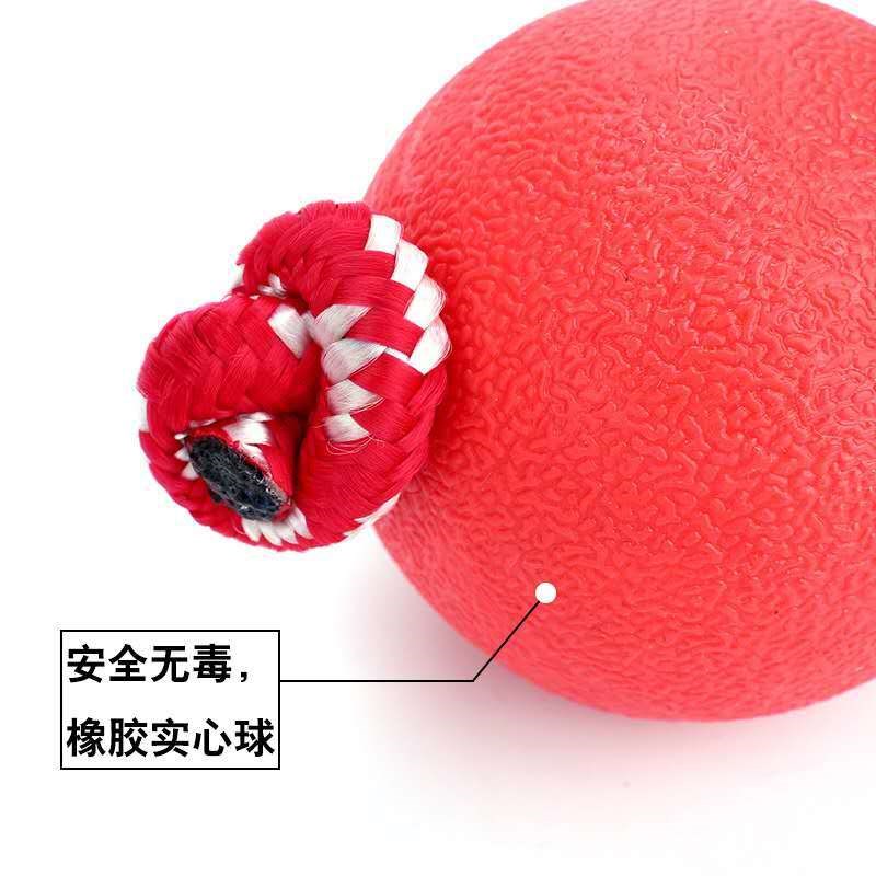橡胶球狗狗磨牙棒实心玩具弹力球耐咬幼犬金毛泰迪小中型犬逗狗用