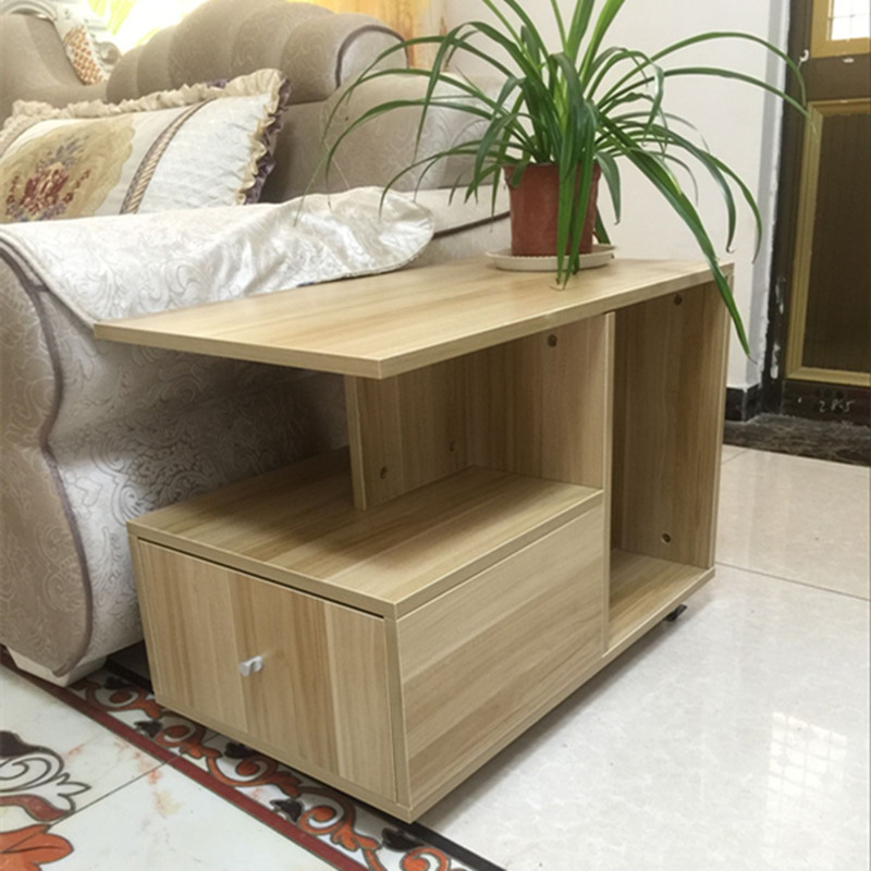 简约现代客厅小茶几移动泡茶桌子茶台长方形茶车可放水桶沙发边柜