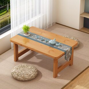 飘窗小桌子小茶几折叠炕桌家用实木阳台日式窗台榻榻米矮茶台桌子