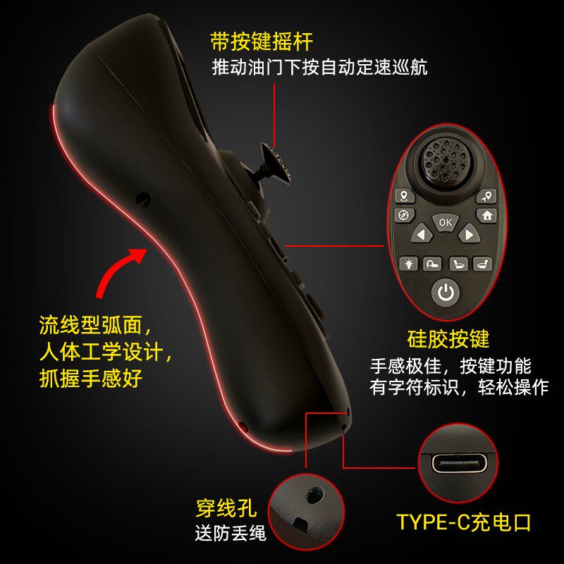 TXG4大彩屏显示单手打窝船遥控器主板一键返航定点电量回传GPS