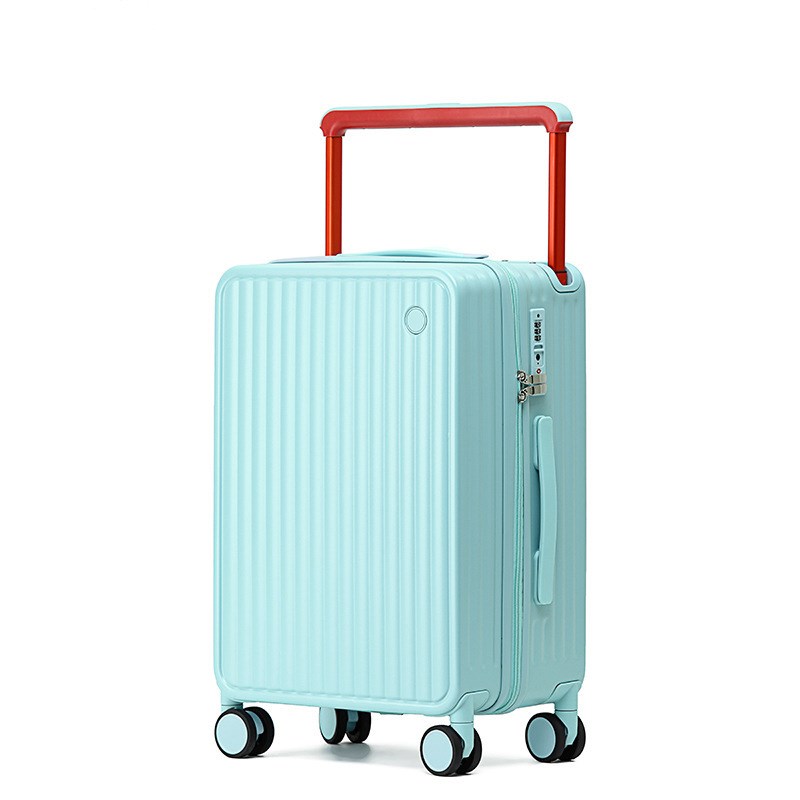 新款宽拉杆行李箱万向轮耐用20寸登机箱高级R感密码箱皮箱男女硬