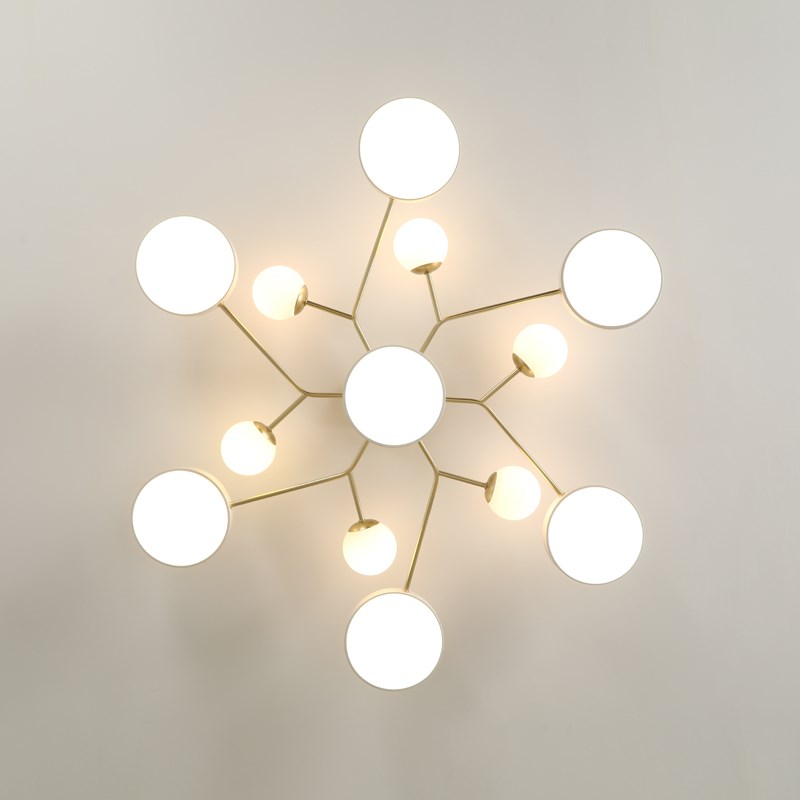 北欧客厅灯现代简约创意大厅灯2023年新款轻奢大T气书房卧室吸顶